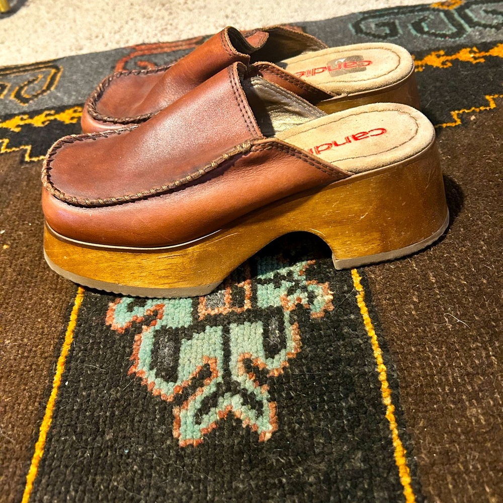 Vintage 90s Candies Wooden Clogs